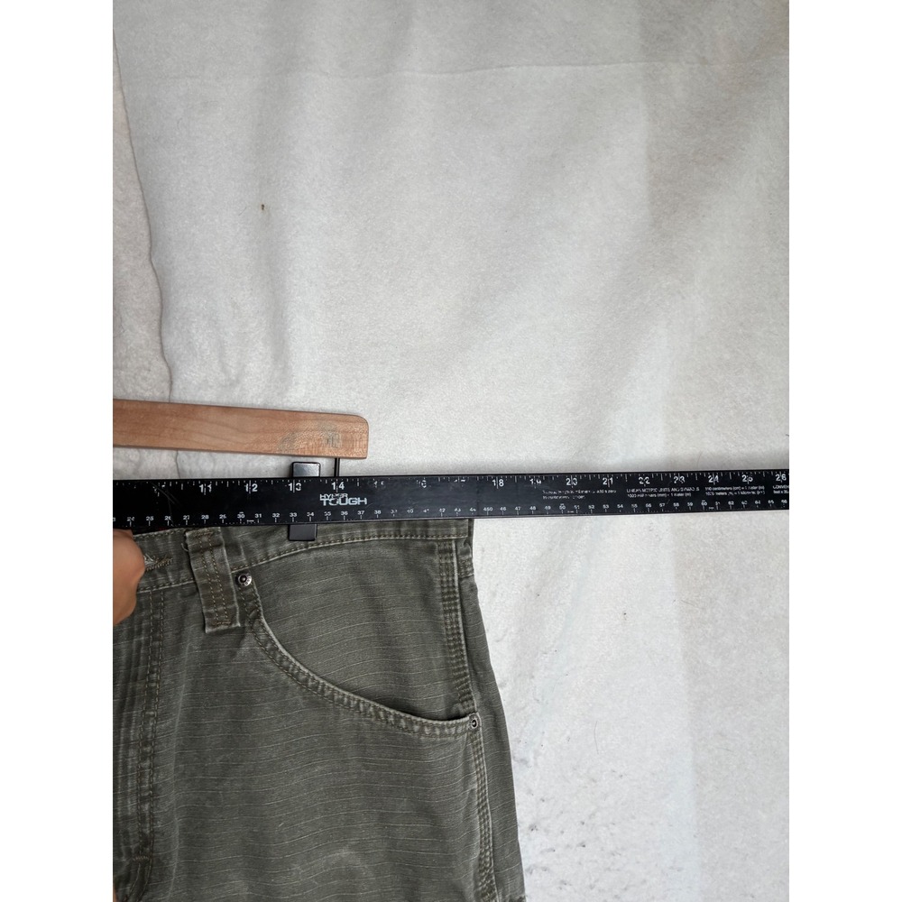 Wrangler Riggs Workwear Mens Green Ripstop Cargo Pants 3W060LD 33x32 - Picture 3 of 14